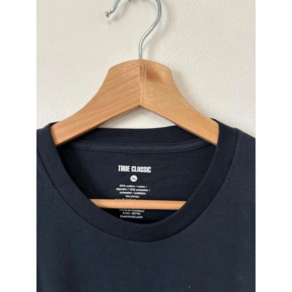 Men's True Classic Crewneck – Navy – Size XL - Picture 3 of 4